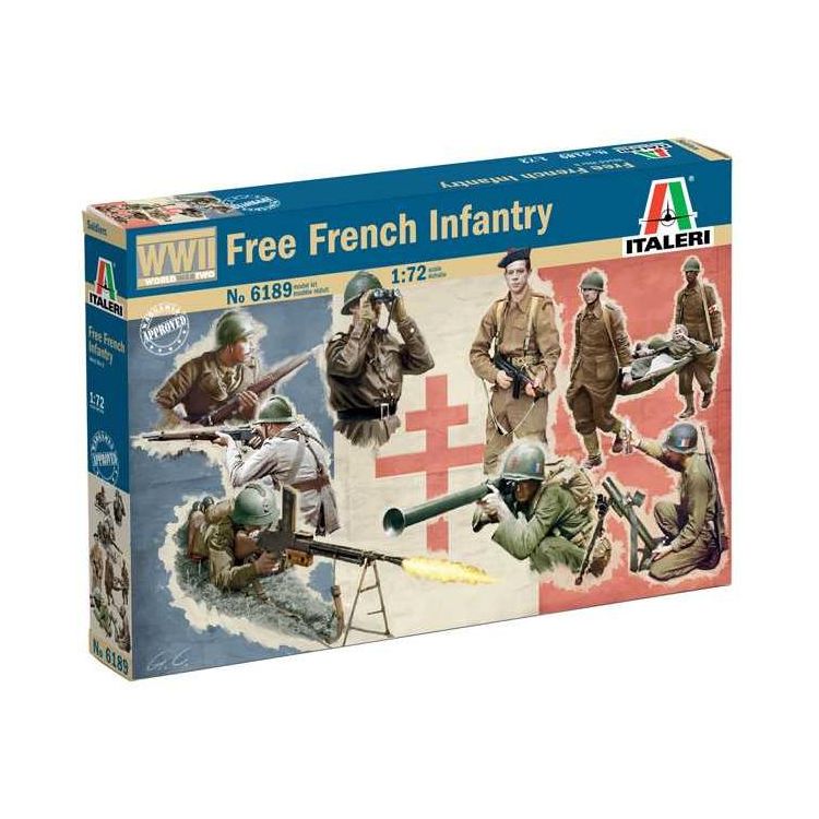 Model Kit figurky 6189 - WWII - Free French Infantry (1:72)