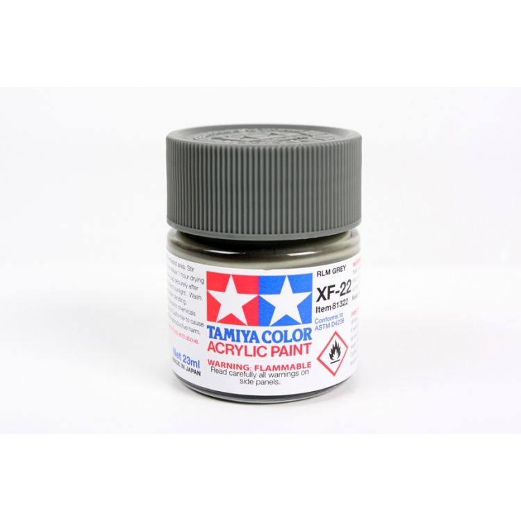 81322 XF22 Flat Grey Tamiya Color Acrylic Paint 23ml RCSVET.SK