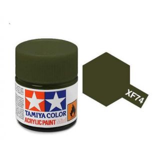 81774 XF-74 Flat JGSDF Olive Drab Tamiya Color Acrylic Paint 10ml