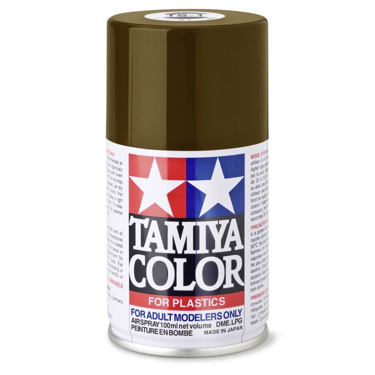 85001 TS 1 Red Brown Tamiya Color 100ml (Acrylic Spray Paint)