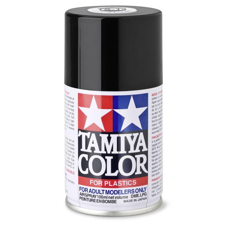 85014 TS 14 Black Gloss Tamiya Color 100ml (Acrylic Spray Paint)