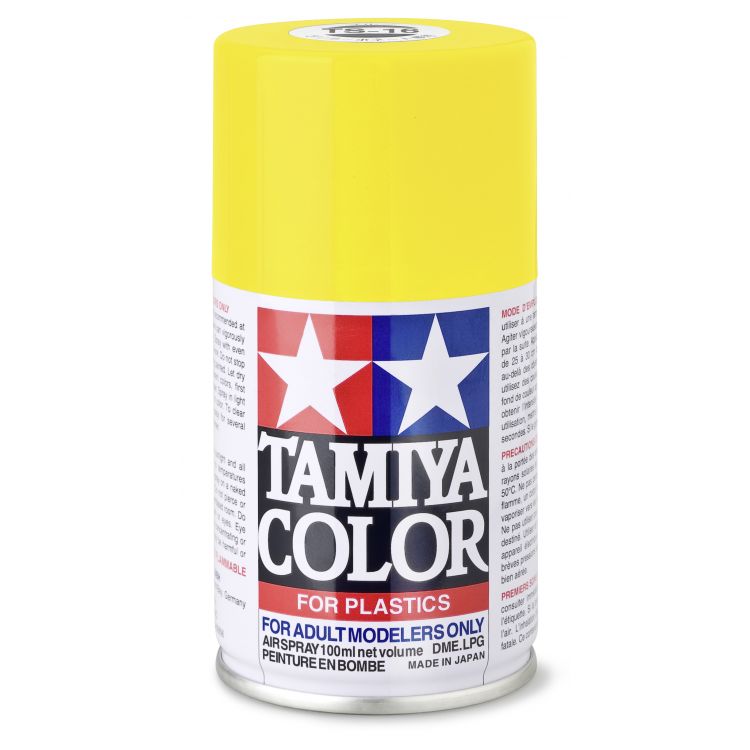 85016 TS 16 Yellow Gloss Tamiya Color 100ml (Acrylic Spray Paint)