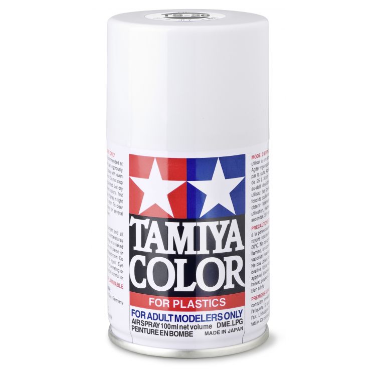 85026 TS 26 White Gloss Tamiya Color 100ml (Acrylic Spray Paint)