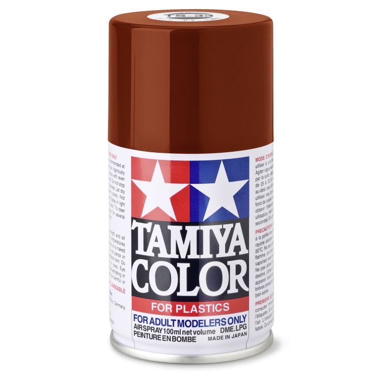 85033 TS 33 Flat Hull-Red Tamiya Color 100ml (Acrylic Spray Paint)