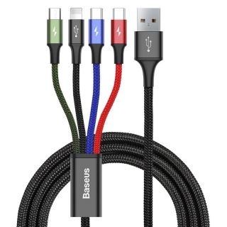 Kabel USB Baseus Fast 4v1 2xUSB-C / Lightning / Micro 3,5A 1,2m