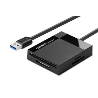 UGREEN USB 3.0 čtečka karet SD, CF a MS, černá