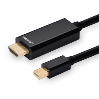 UGREEN Mini DP Male to HDMI Cable 4K 1.5m Black