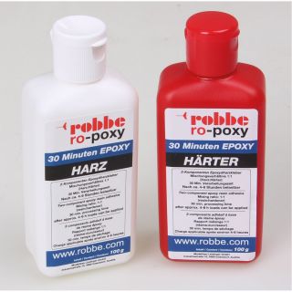 ROBBE RO-POXY 30 MINUTES EPOXY RESIN ADHESIVE 200G PER 100G RESIN+HARDENER