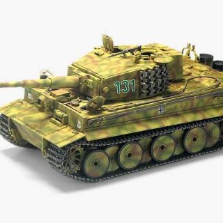 Model Kit tank 13287 - TIGER-I MID VER. "Anniv.70 Normandy Invasion 1944" (1:35)