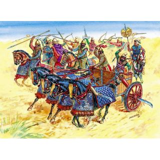 Wargames (AoB) figurky 8008 - Persian Chariot and Cavalry (1:72)