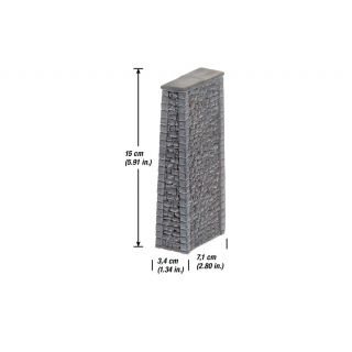 Kamenný murovaný pilier 7,1 x 3,4 x 15 cm  NO58661