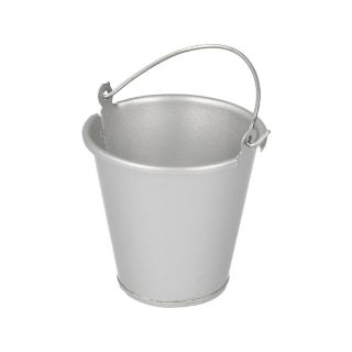 Robitronic kovový kbelík stříbrný