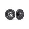 Traxxas kolo 2.8/3.6", black wheels, Sledgehammer tires (2) - Pneumatiky poskytují extrémní trakci a kontrolu nad modelem v různých off-roadových terénech. Nalepené pneumatiky s pěnovou vložkou na discích. Unášeč 17 mm.