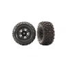 Traxxas kolo 2.8", pneu Sledgehammer , disk černý (2) - nalepené pneumatiky s pěnovou vložkou na discích.