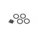 Traxxas hliníkový Beadlock kroužek 1.9" černý (4)