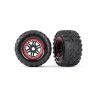 Traxxas kolo 2.8", pneu Maxx All-Terrain, disk černo-červený (2) - nalepené pneumatiky s pěnovou vložkou na discích, unášeč 17mm.