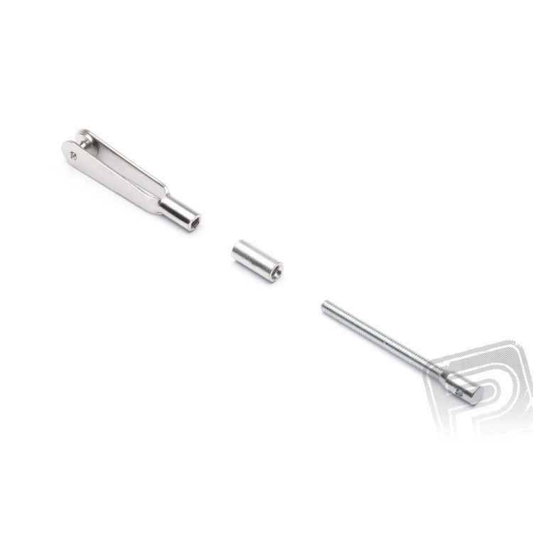Vidlička kovová M2 s ocelovou spojkou pro ocelový drát, 4 ks.