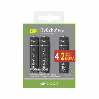 GP Batteries Nabíjacia batéria GP ReCyko+ Pro Professional AAA 4+2 ZDARMA