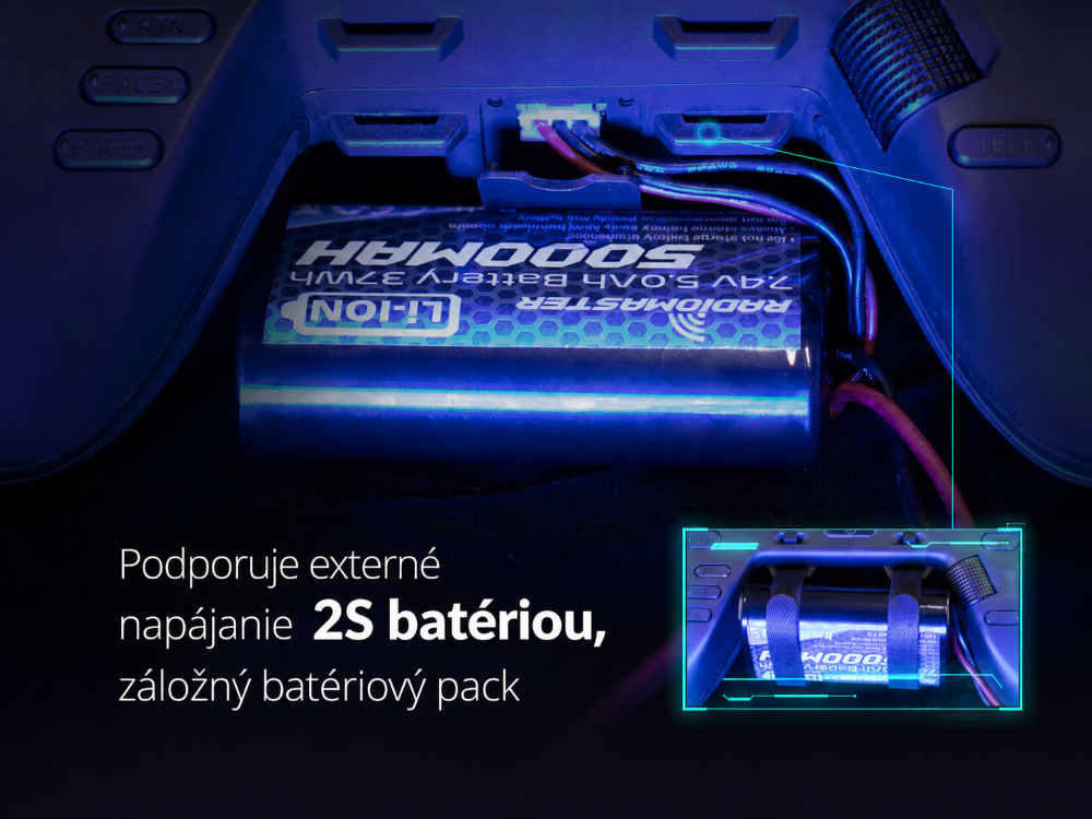 RadioMaster Zorro externá šachta pre Nano moduly