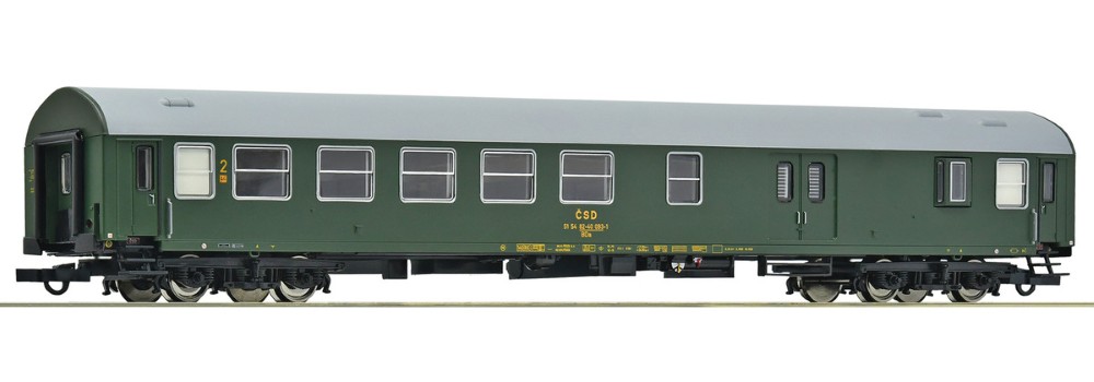 ROCO 6200168 2. osztályú személyszállító kocsi poggyász ČSD H0