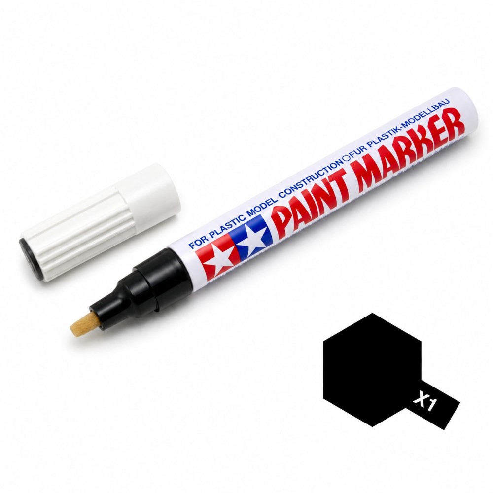 Tamiya 89001 MARKER X-1 Black Paint Gloss